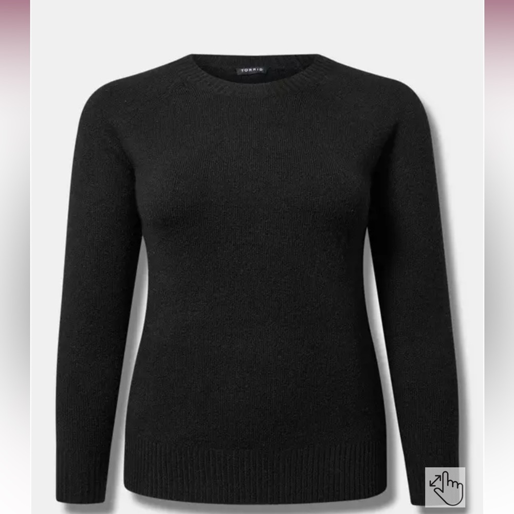 Black Vegan Cashmere Sweater